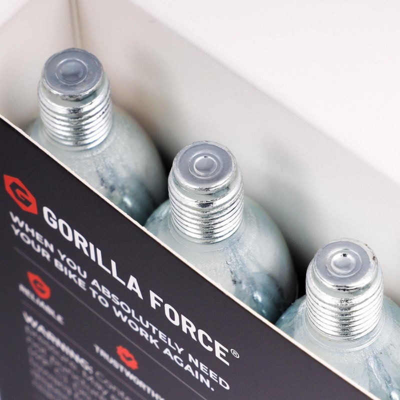 Gorilla Force Threaded CO2 Cartridges, 16g for Bike Tire Inflators, Box of 5 - Image 5